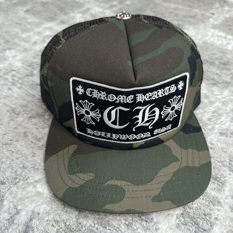 Chrome Hearts CH Hollywood Trucker Hat 