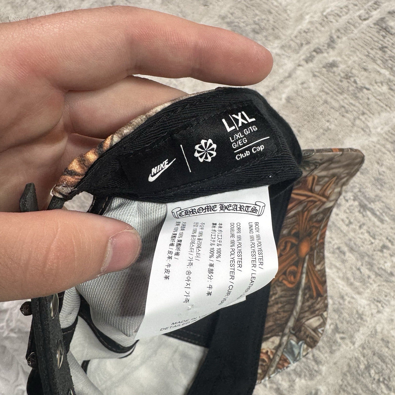 Chrome Hearts Nike Nocta CLB Camo Hat 