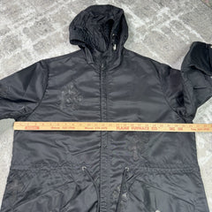 Chrome Hearts Cross Patch Nylon Fishtail Zip Up Parka Jacket 