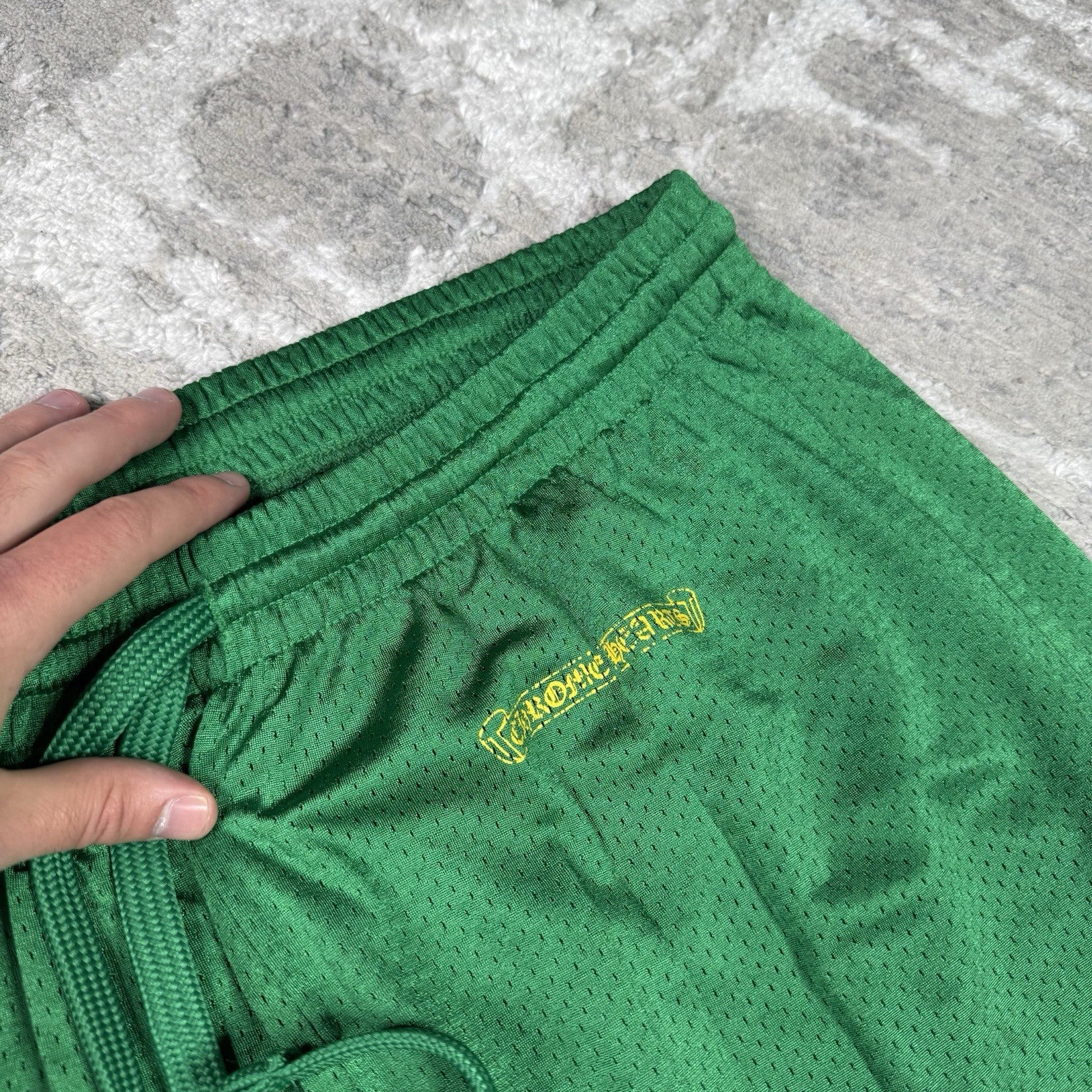 Chrome Hearts Mesh CH Stadium Floral Sweatpants 