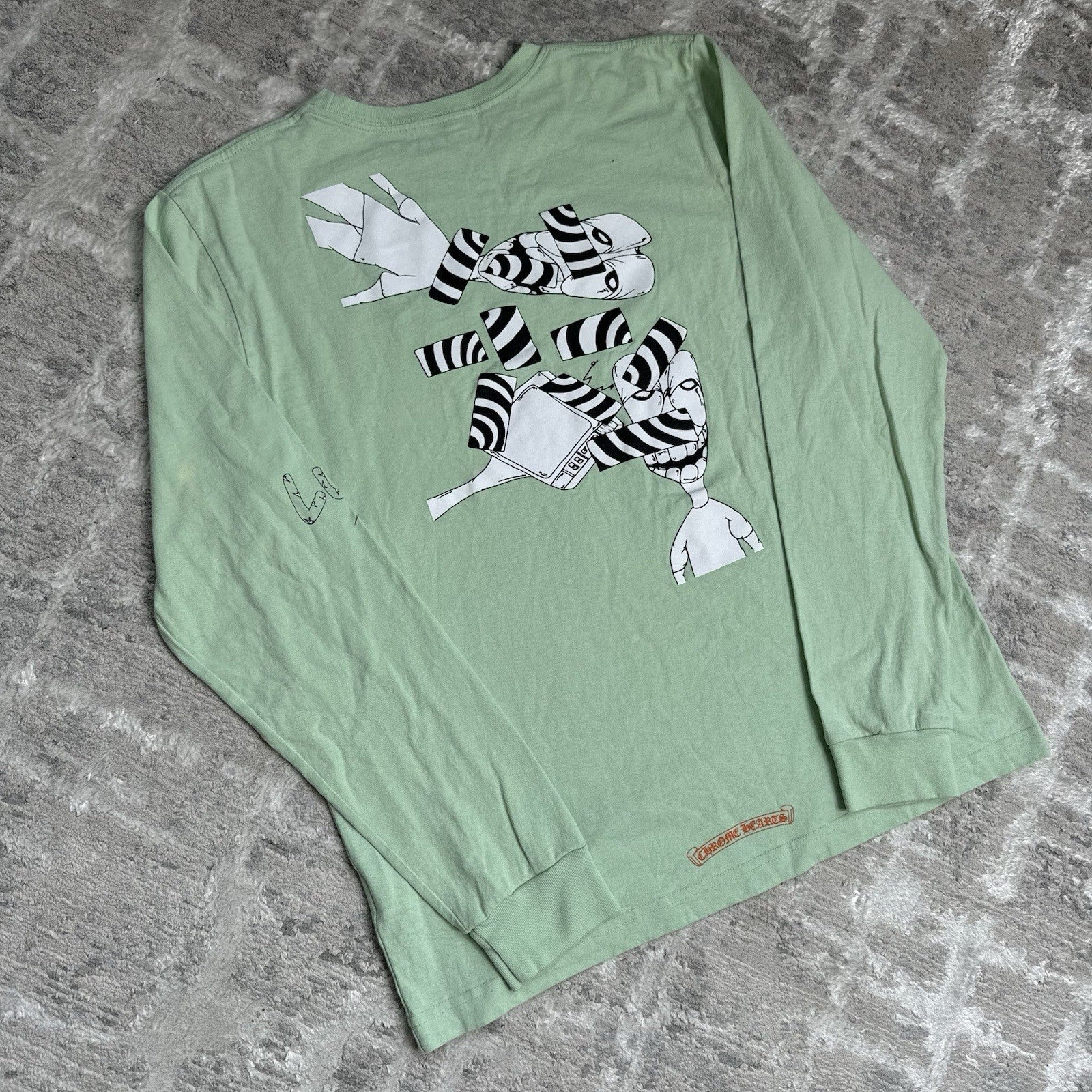 Chrome Hearts Matty Boy Lust Long Sleeve Pocket Tee Shirt 