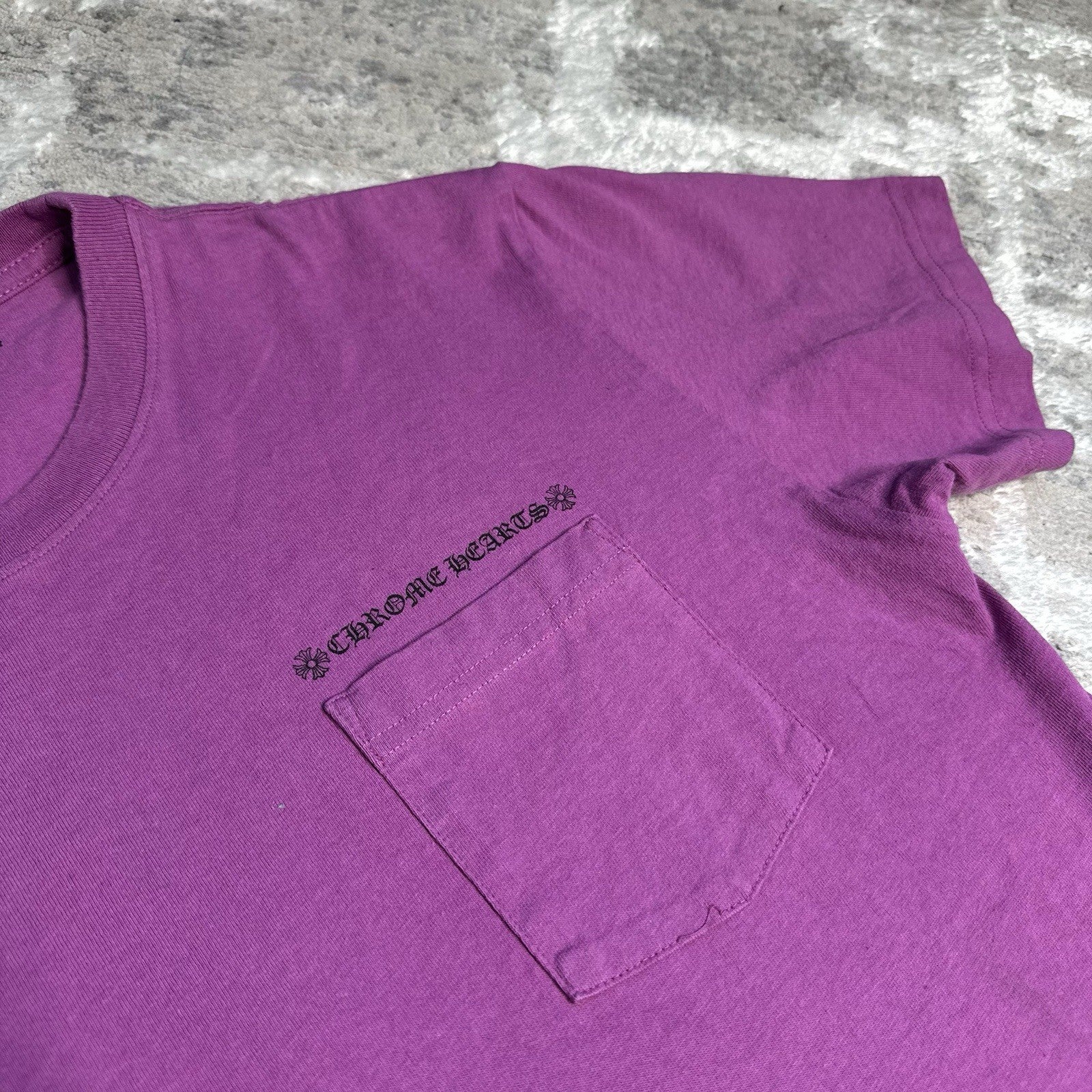 Chrome Hearts Matty Boy Spiderweb Short Sleeve Pocket Tee Shirt 