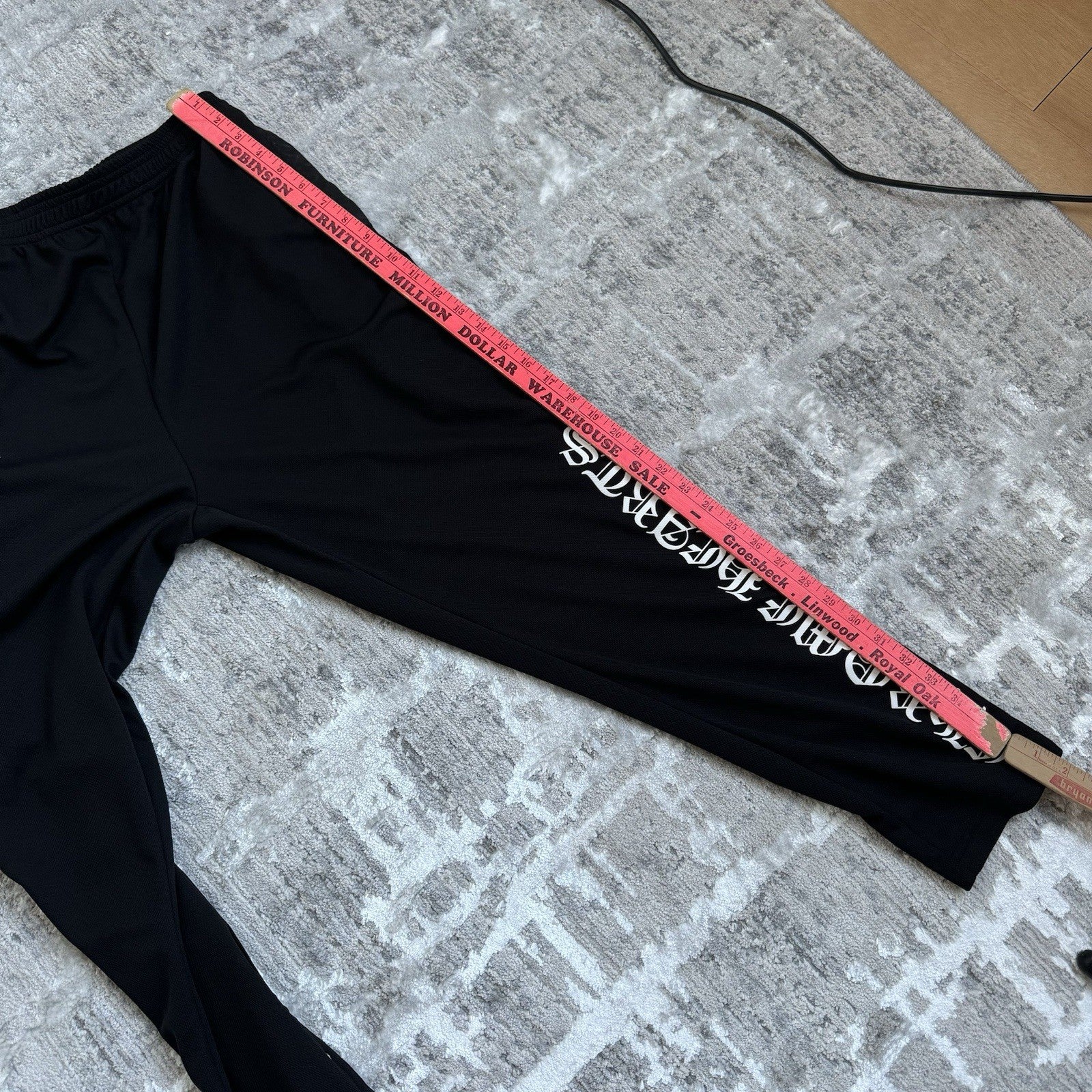 Chrome Hearts Snap Closure Mesh Track Pant 