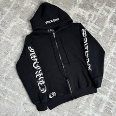 Chrome Hearts Thermal Horseshoe Dagger Zip Up Hoodie 