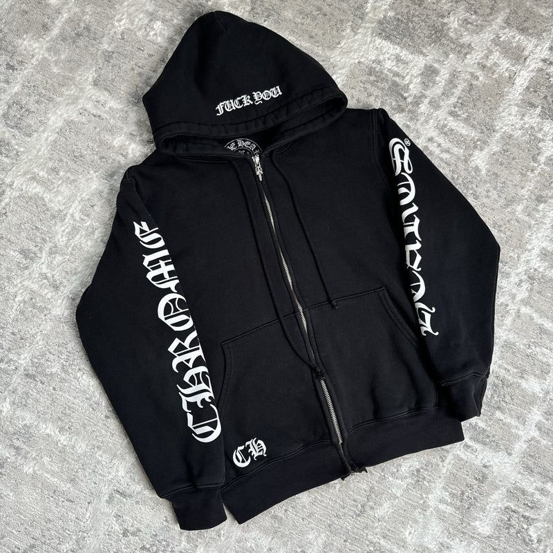 Chrome Hearts Thermal Horseshoe Dagger Zip Up Hoodie 
