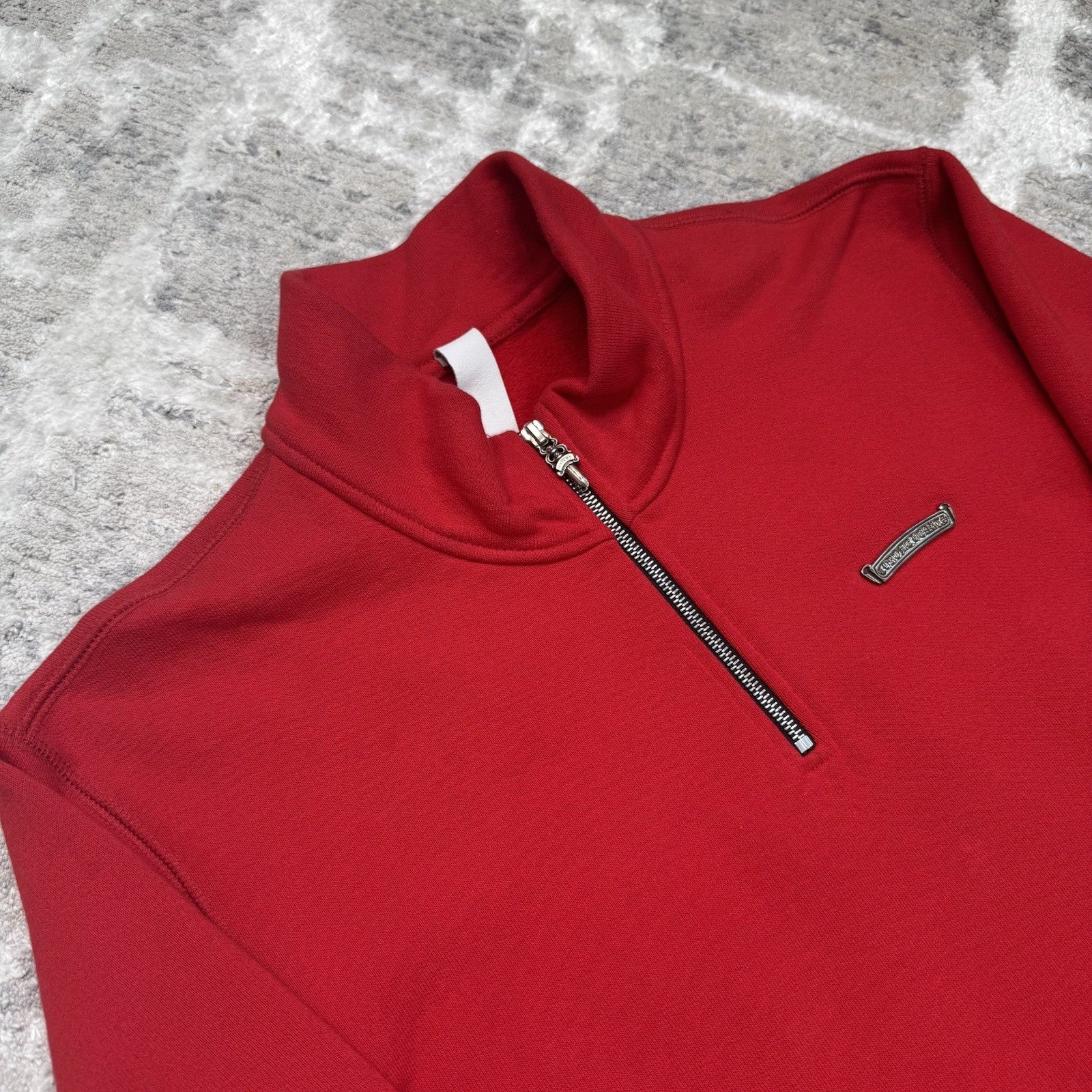 Chrome Hearts King Taco Triple Cross Embroidered Quarter Zip Pullover 