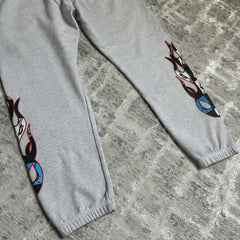 Chrome Hearts Matty Boy Brain Flame Sweatpants 