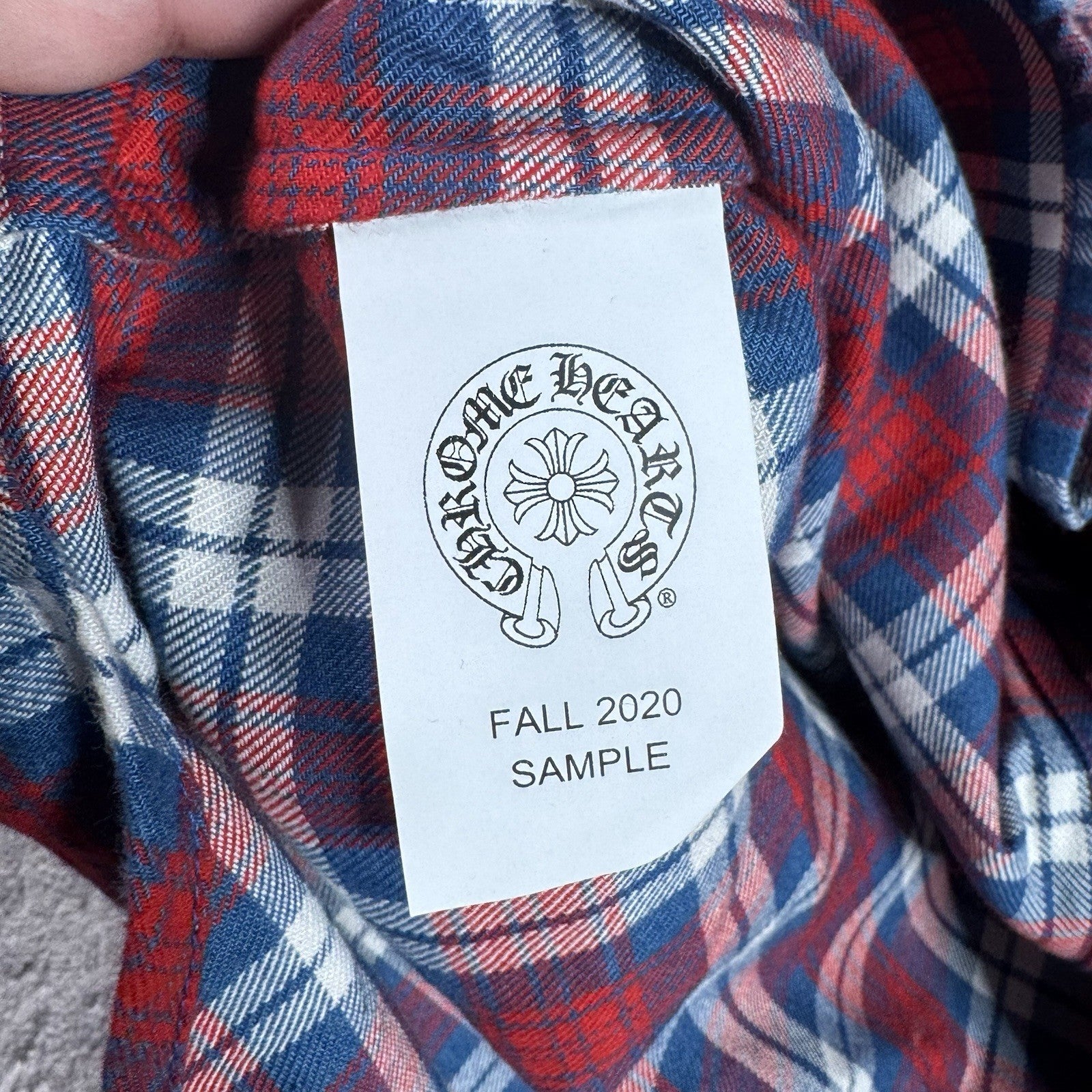 Chrome Hearts Guns N Roses Leather Patch Button Up 