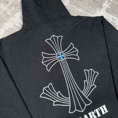 Chrome Hearts St Barth Exclusive Cross Pullover Hoodie 