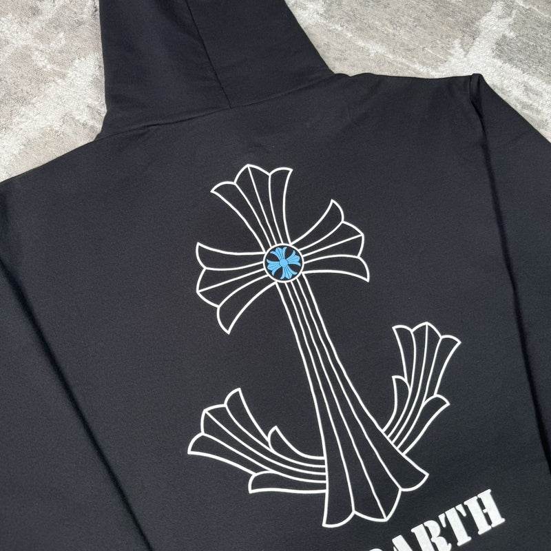 Chrome Hearts St Barth Exclusive Cross Pullover Hoodie 