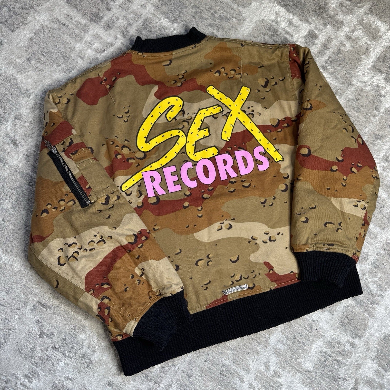 Chrome Hearts Matty Boy Sex Records Zip Up Bomber Jacket 