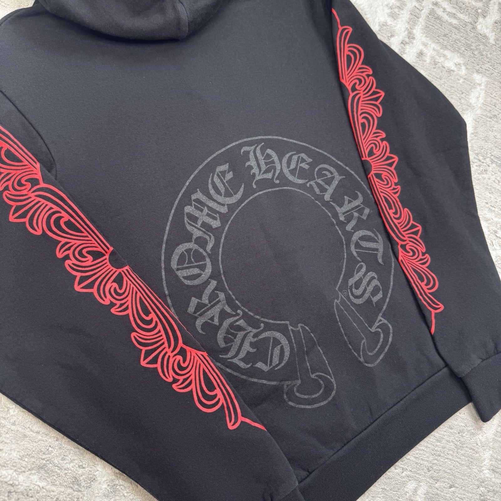 Chrome Hearts Horseshoe Floral Pullover Hoodie 