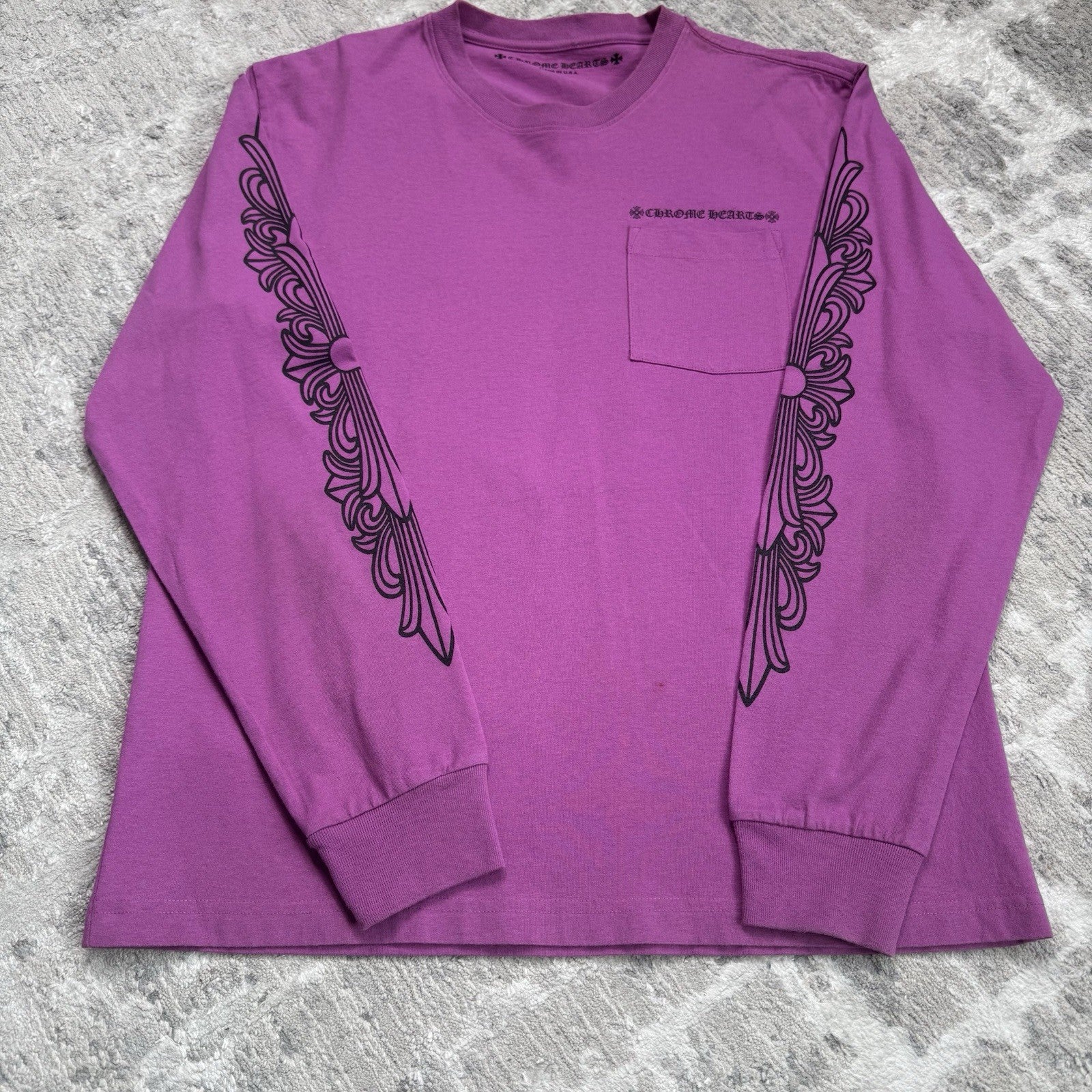 Chrome Hearts Matty Boy Spiderweb Long Sleeve Tee Shirt 