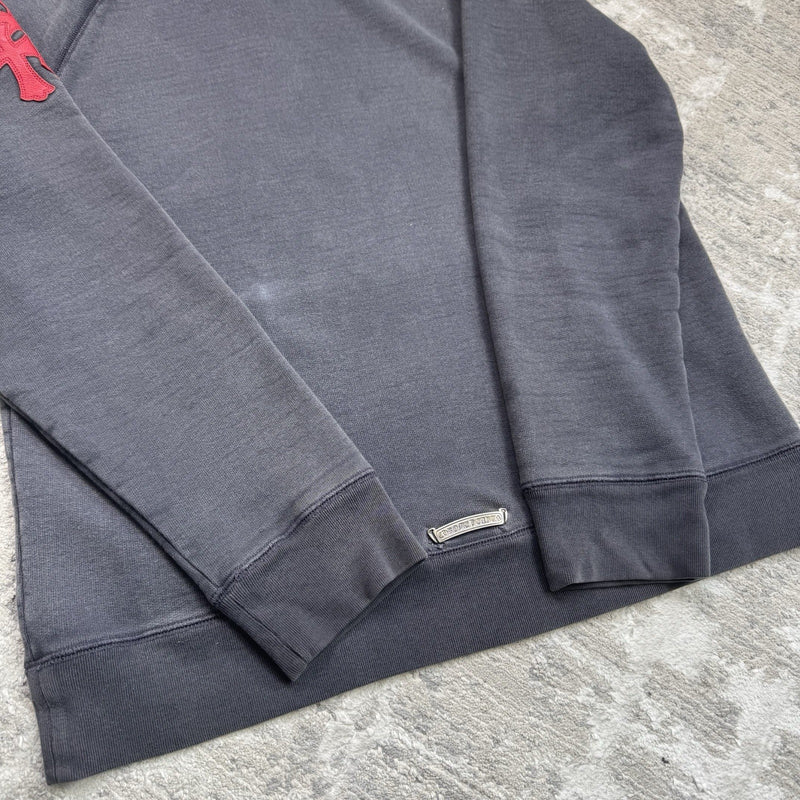 Chrome Hearts Paper Jam Leather Triple Cross Pullover Hoodie