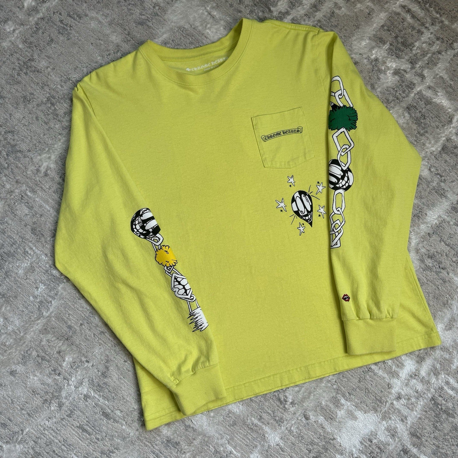 Chrome Hearts Matty Boy Link Long Sleeve Pocket Tee Shirt 