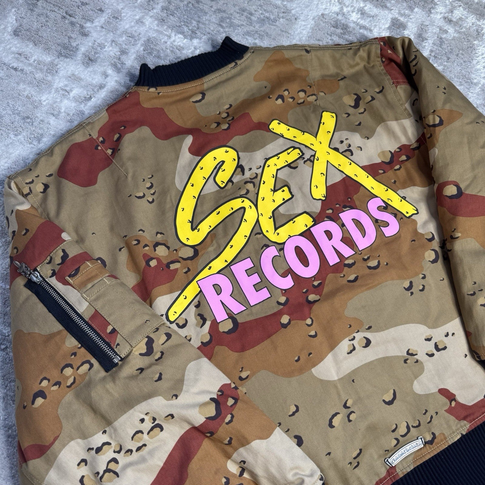Chrome Hearts Matty Boy Sex Records Zip Up Bomber Jacket 