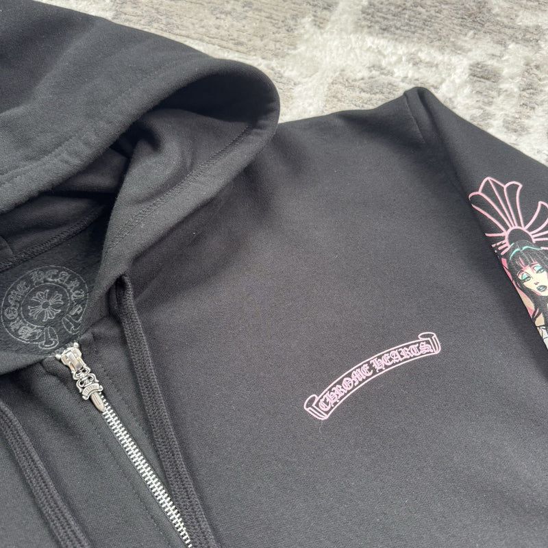Chrome Hearts Deadly Doll Zip Up Hoodie 