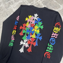 Chrome Hearts Cemetery Multi-color Cross Long Sleeve Shirt 