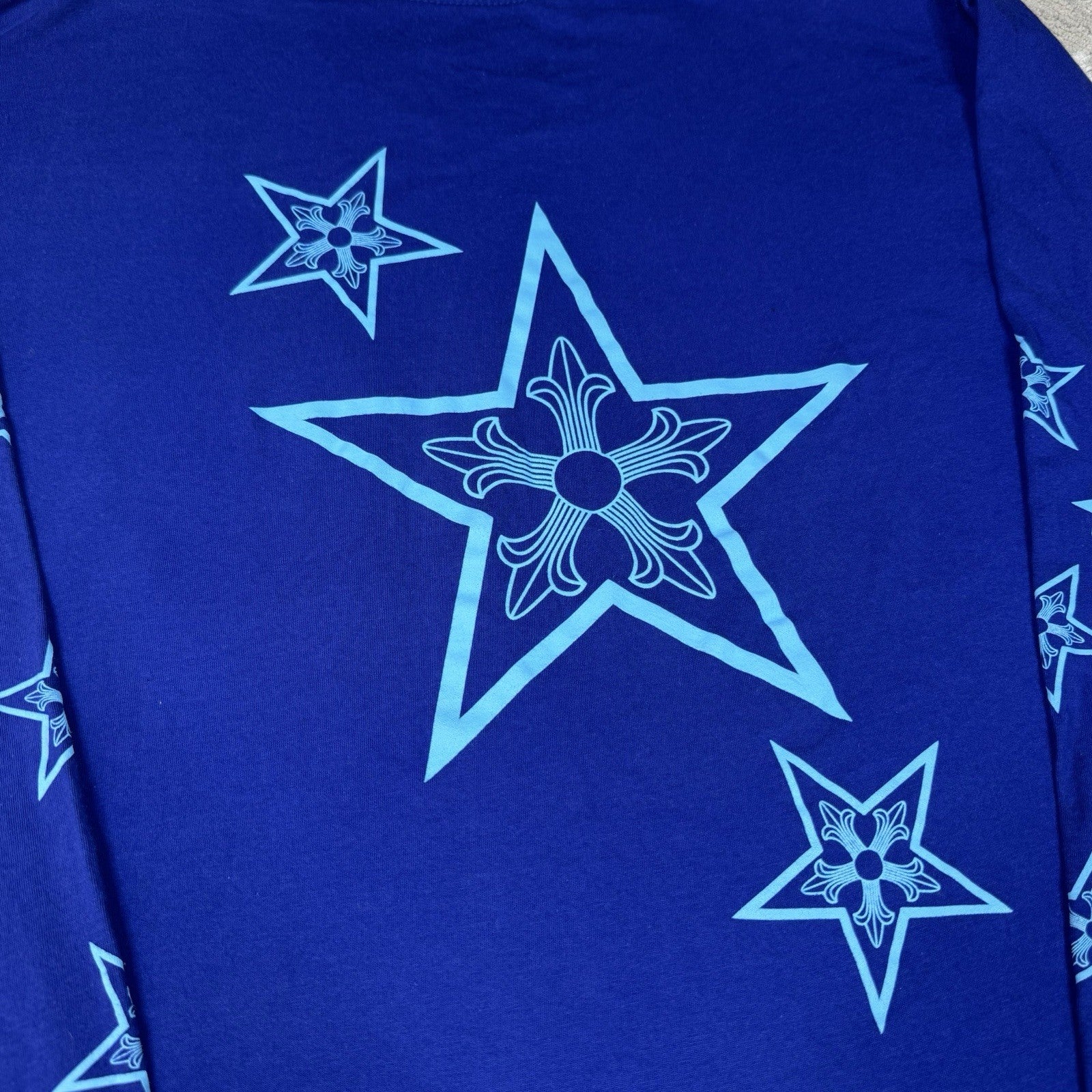 Chrome Hearts Stars Logo Long Sleeve Tee Shirt 