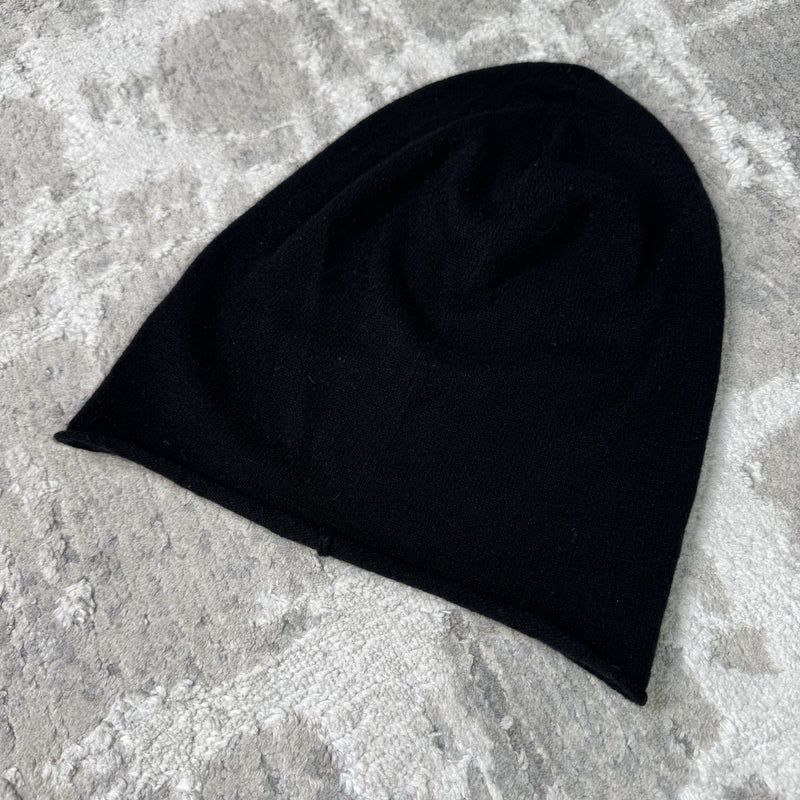 Chrome Hearts Triple cross Leather Patch Ski Mask Beanie 