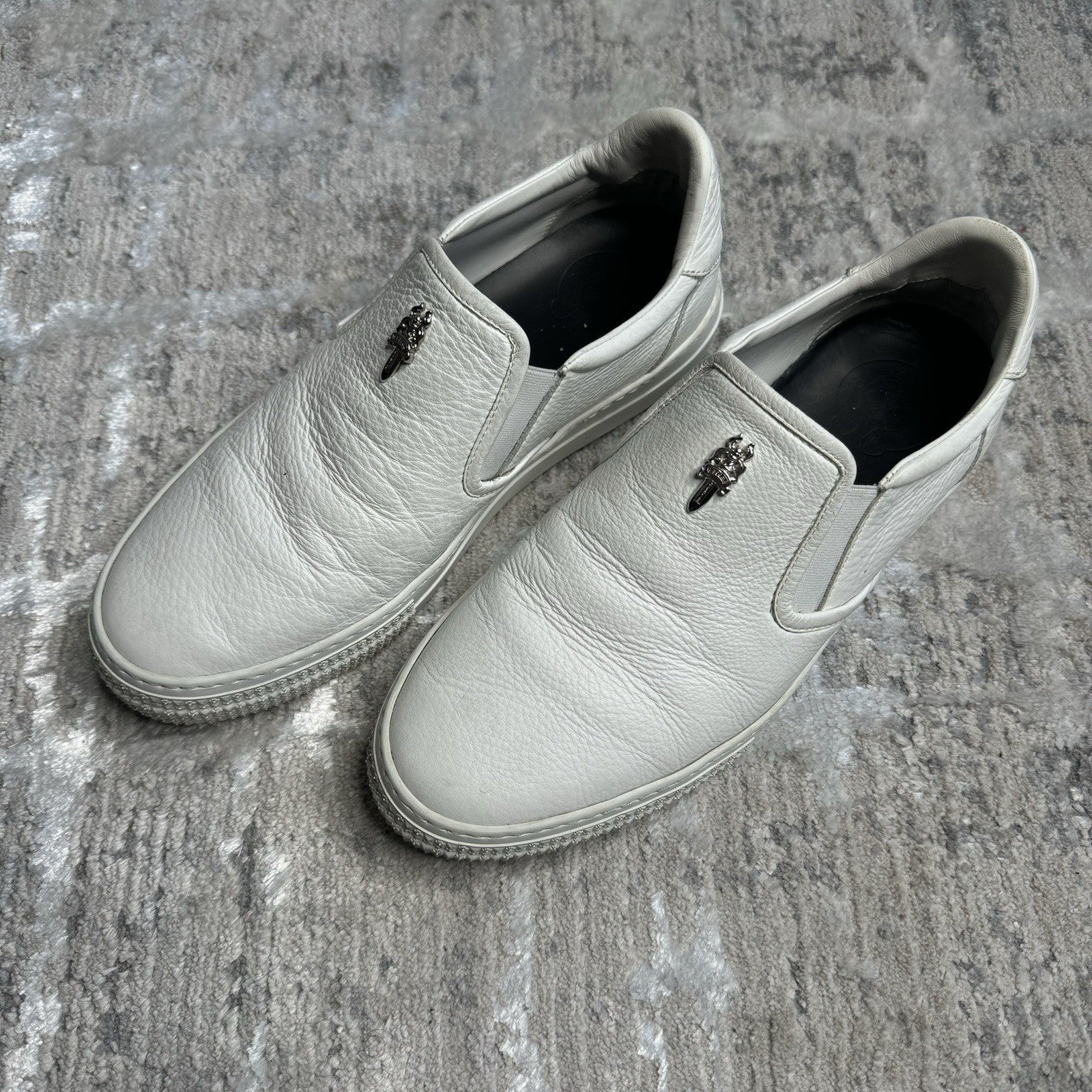 Chrome Hearts Vans Dagger Slip Ons 