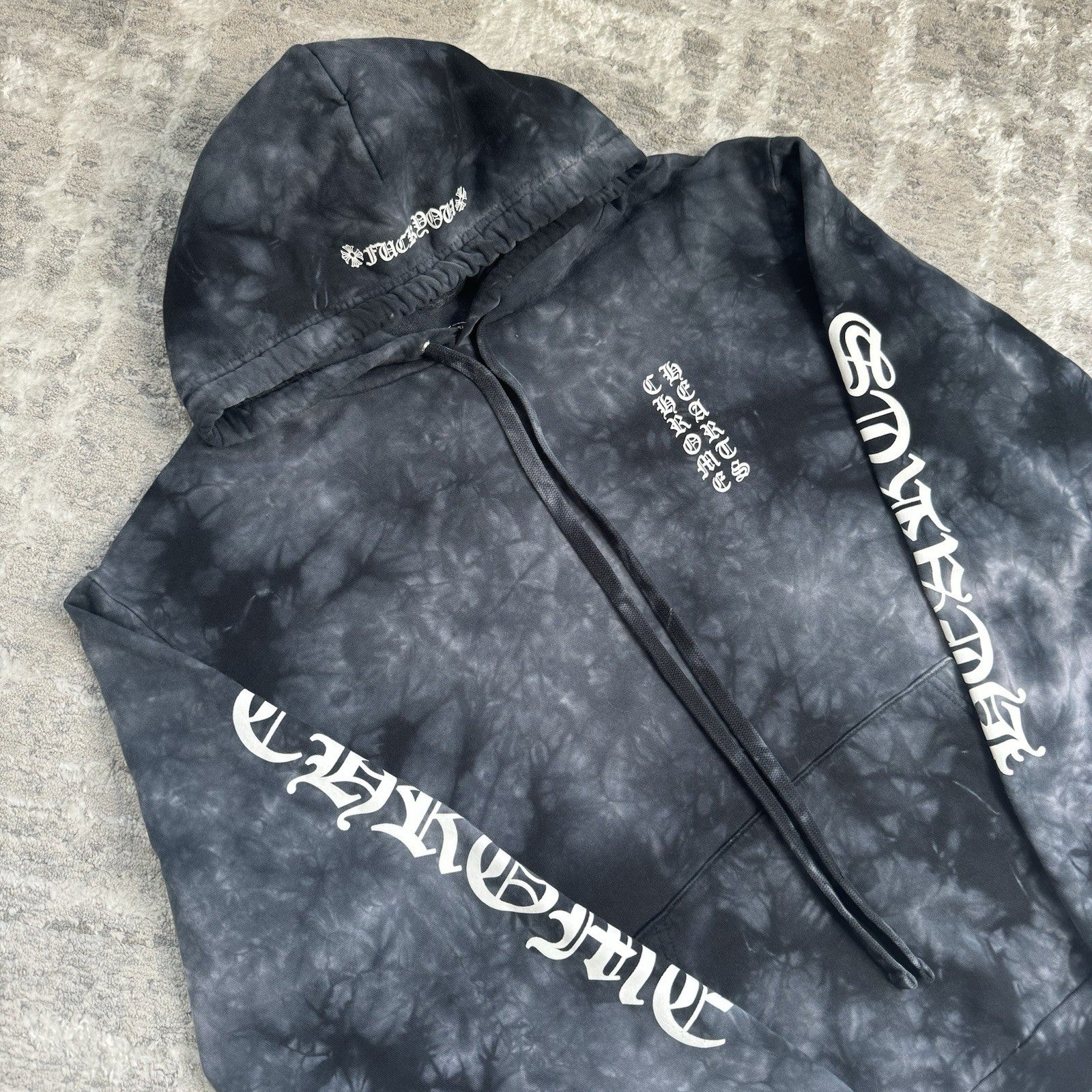 Chrome Hearts Tie Dye Horseshoe Pullover Hoodie 