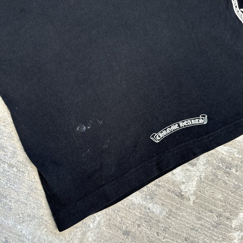Chrome Hearts Flame Logo Short Sleeve Pocket Tee Shirt 
