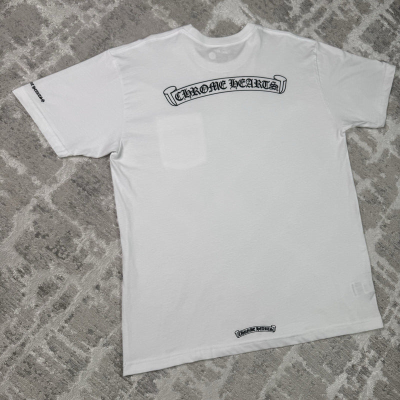 Chrome Hearts Scroll Logo Pocket Tee Shirt 