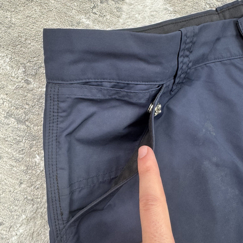 Chrome Hearts Nylon Leather Double Knee Shorts 