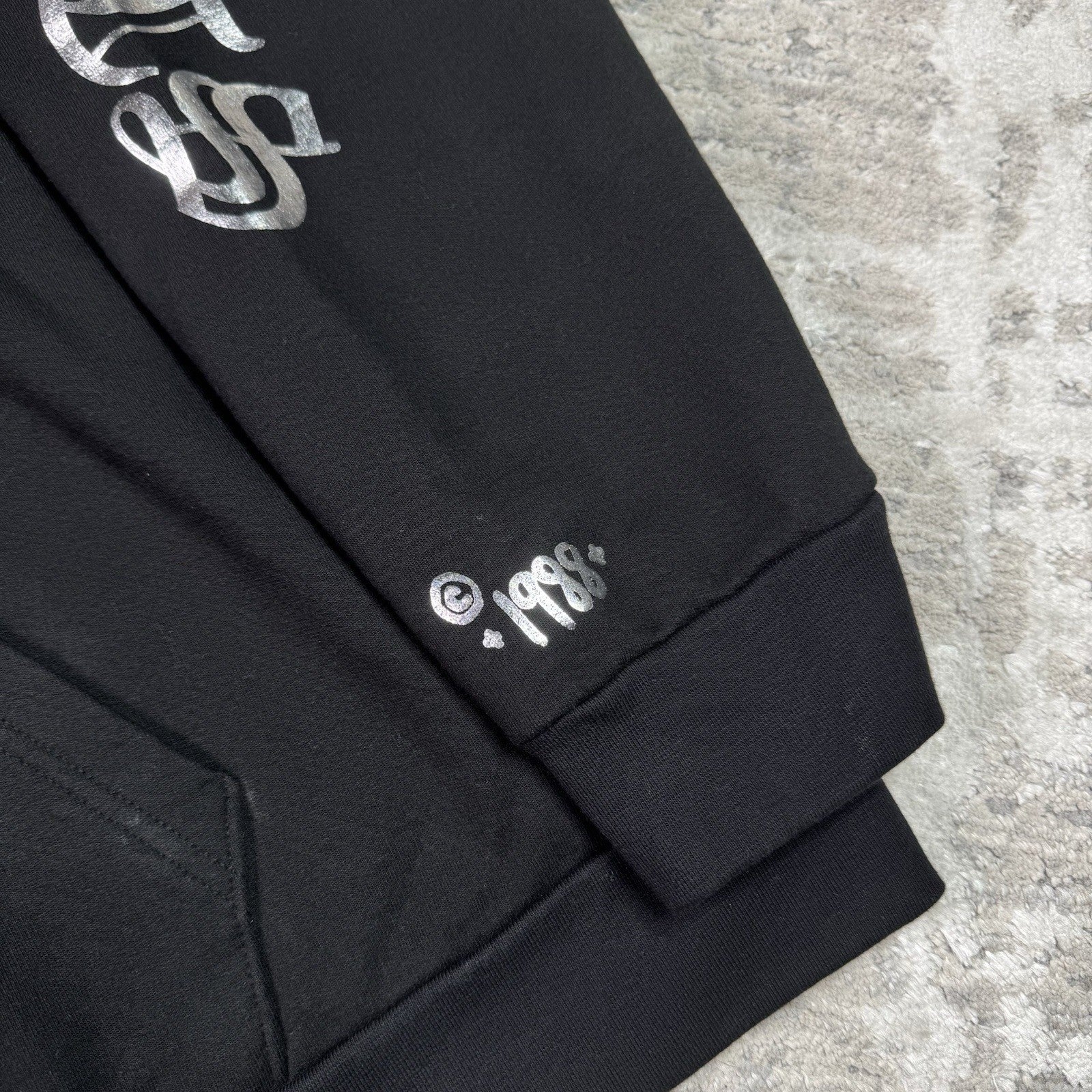 Chrome Hearts 1988 Foil Letters Sleeve Logo Pullover Hoodie 