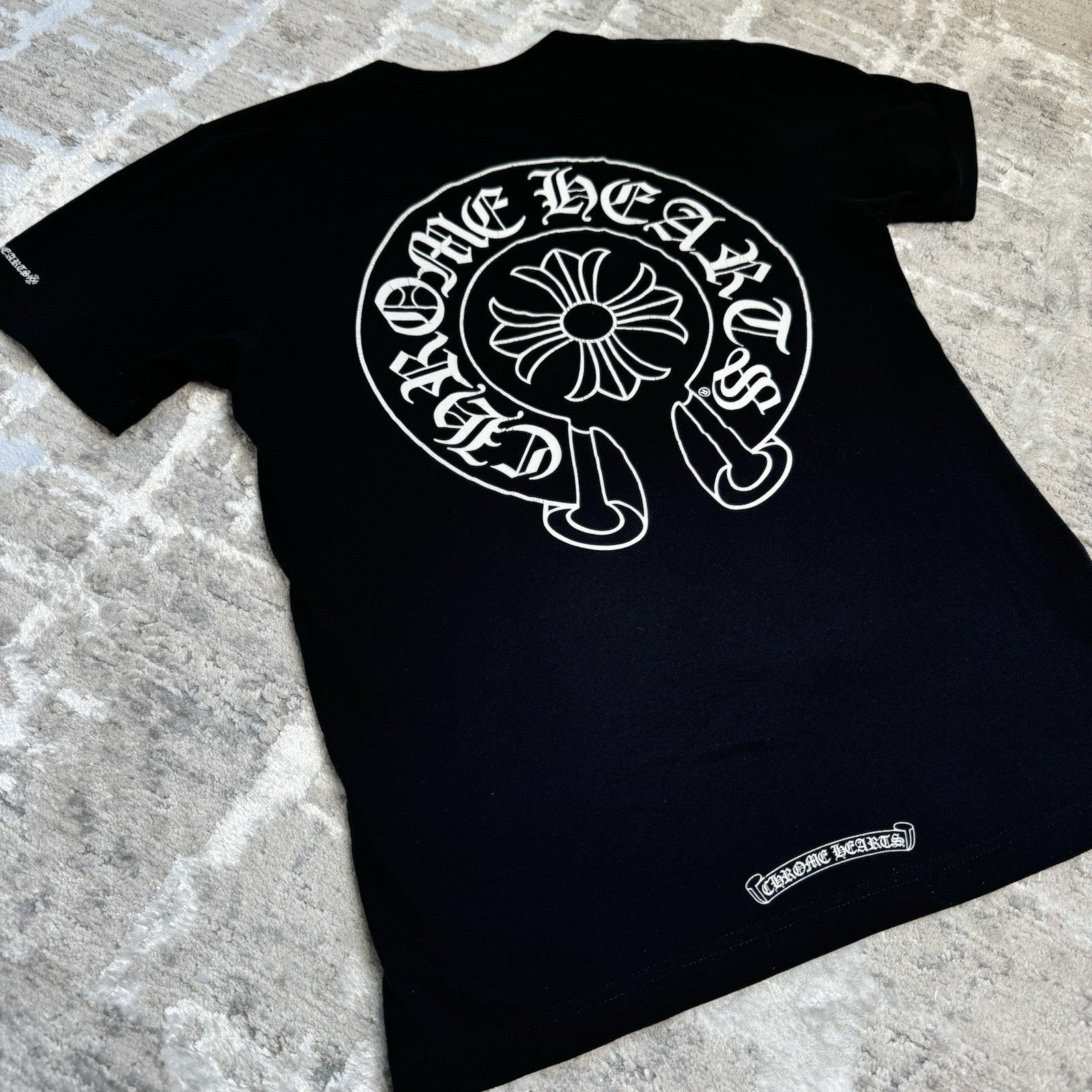 Chrome Hearts Horseshoe Short Sleeve Pocket Tee Shirt 