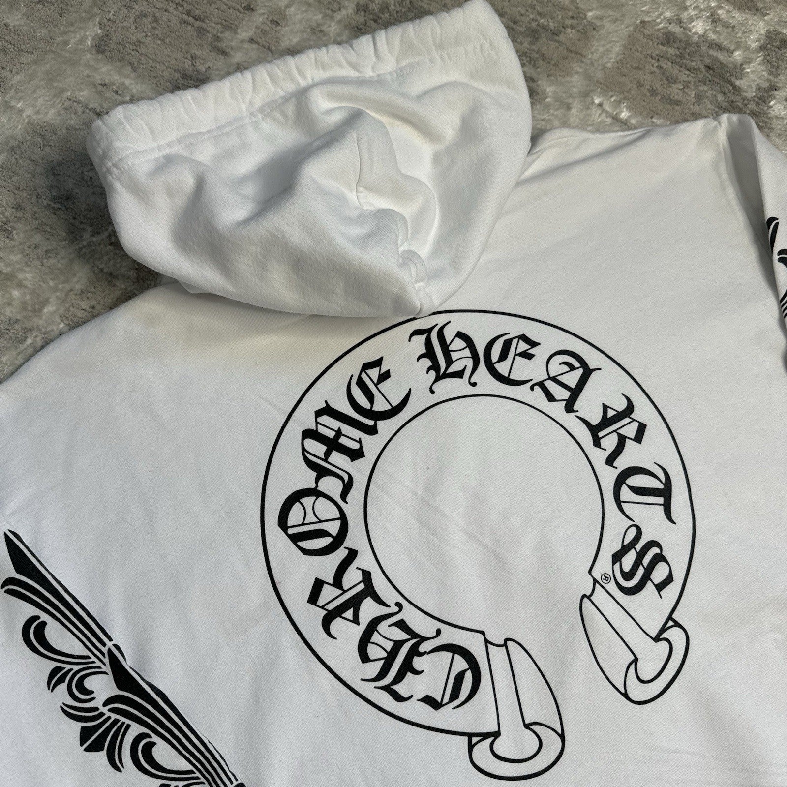 Chrome Hearts Floral Horseshoe Pullover Hoodie 