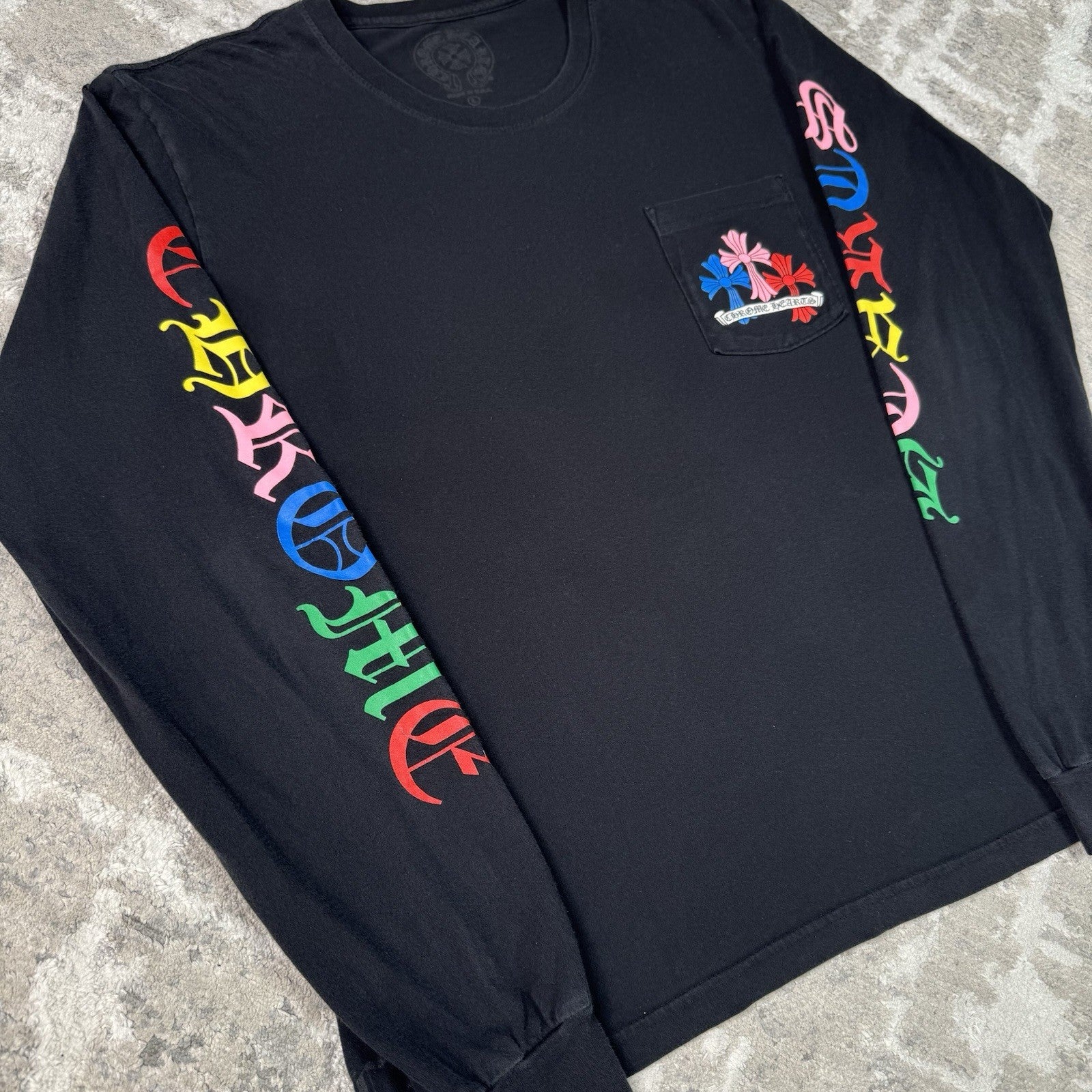 Chrome Hearts Cemetery Multi-color Cross Long Sleeve Shirt 