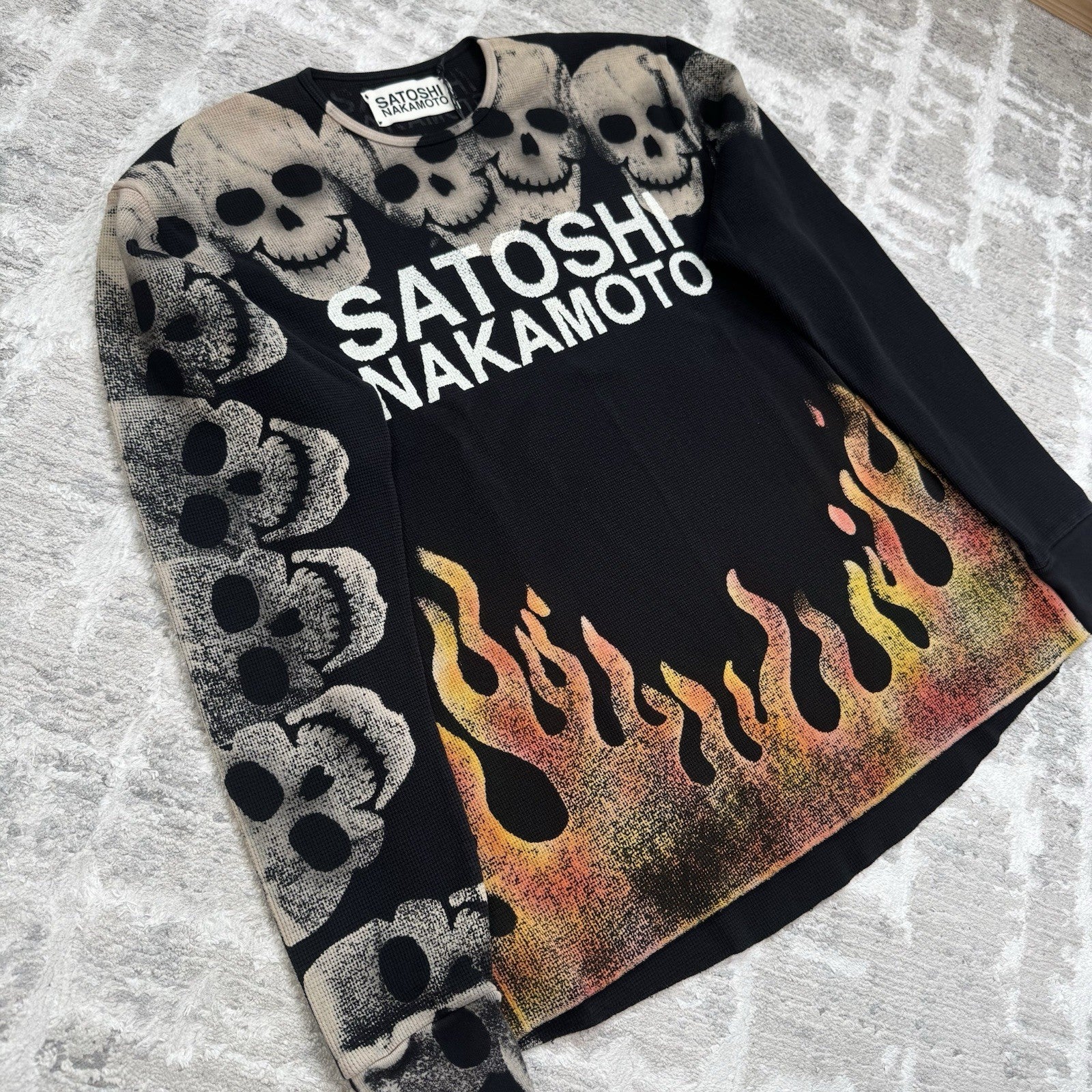 Satoshi Nakamoto Lost Boys Skull Thermal Long Sleeve Shirt 