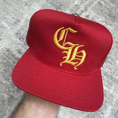 Chrome Hearts Baseball CH Hat ‘red Yellow’ 