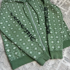 Chrome Hearts Plus Cross Monogram Zip Up Hoodie 