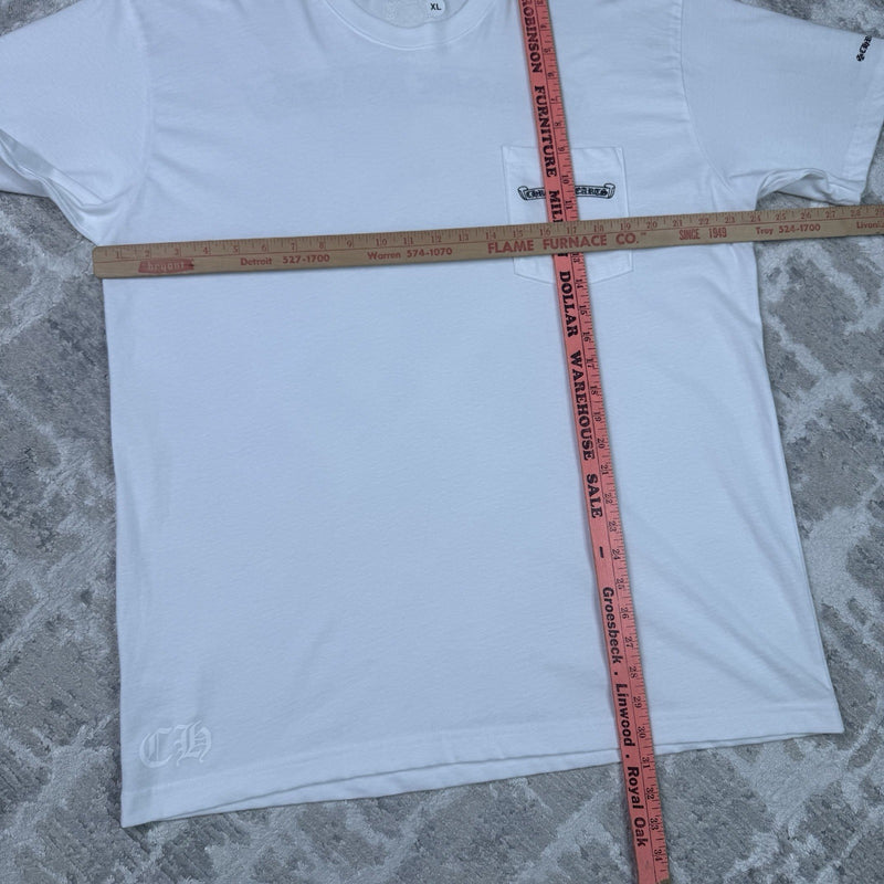 Chrome Hearts Scroll Logo Pocket Tee Shirt 