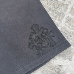 Chrome Hearts Paperjam Leather Triple Cross Sweatshirts