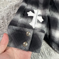 Chrome Hearts Guns N Roses Leather Button Up 