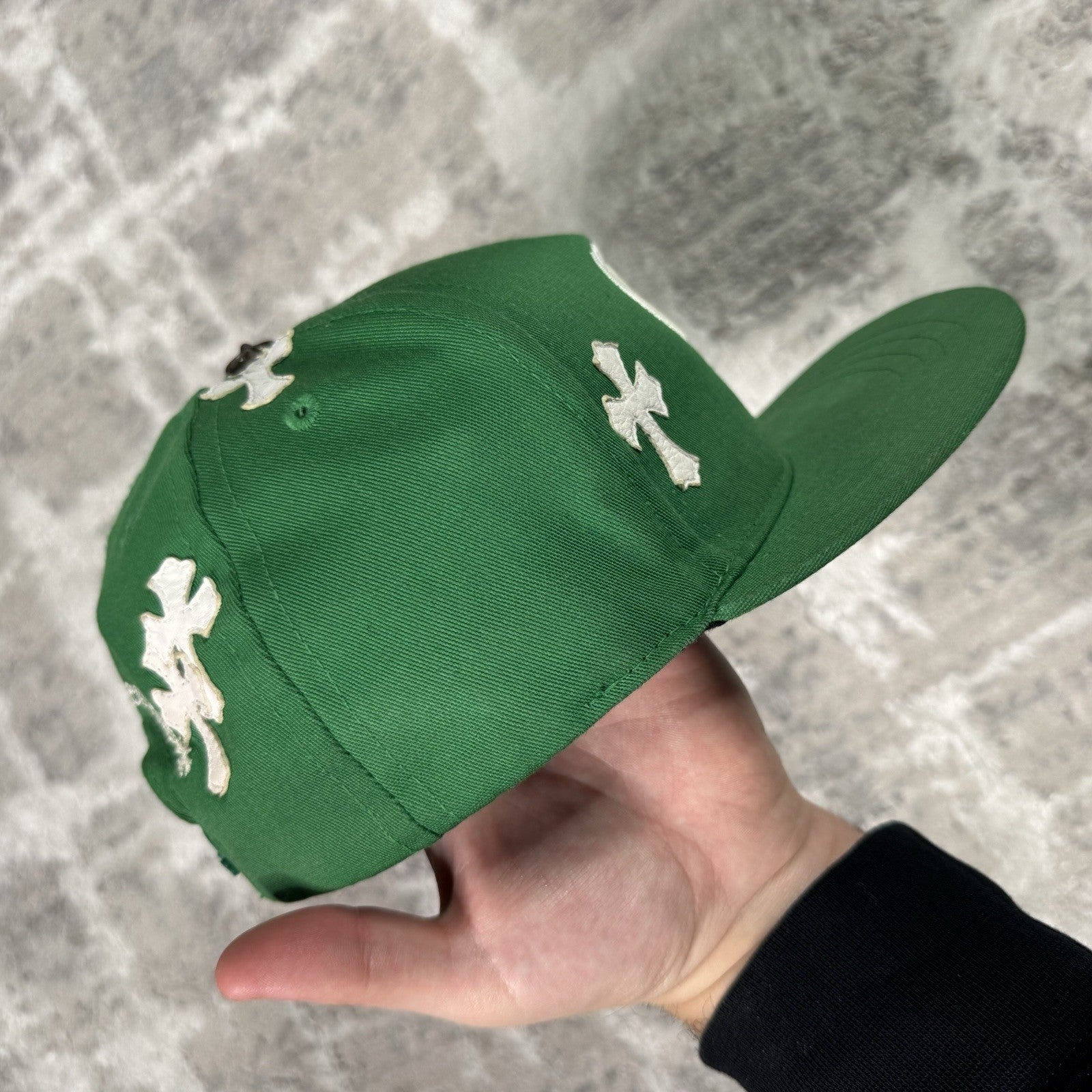 Chrome Hearts Cross Leather Patch Baseball CH Hat