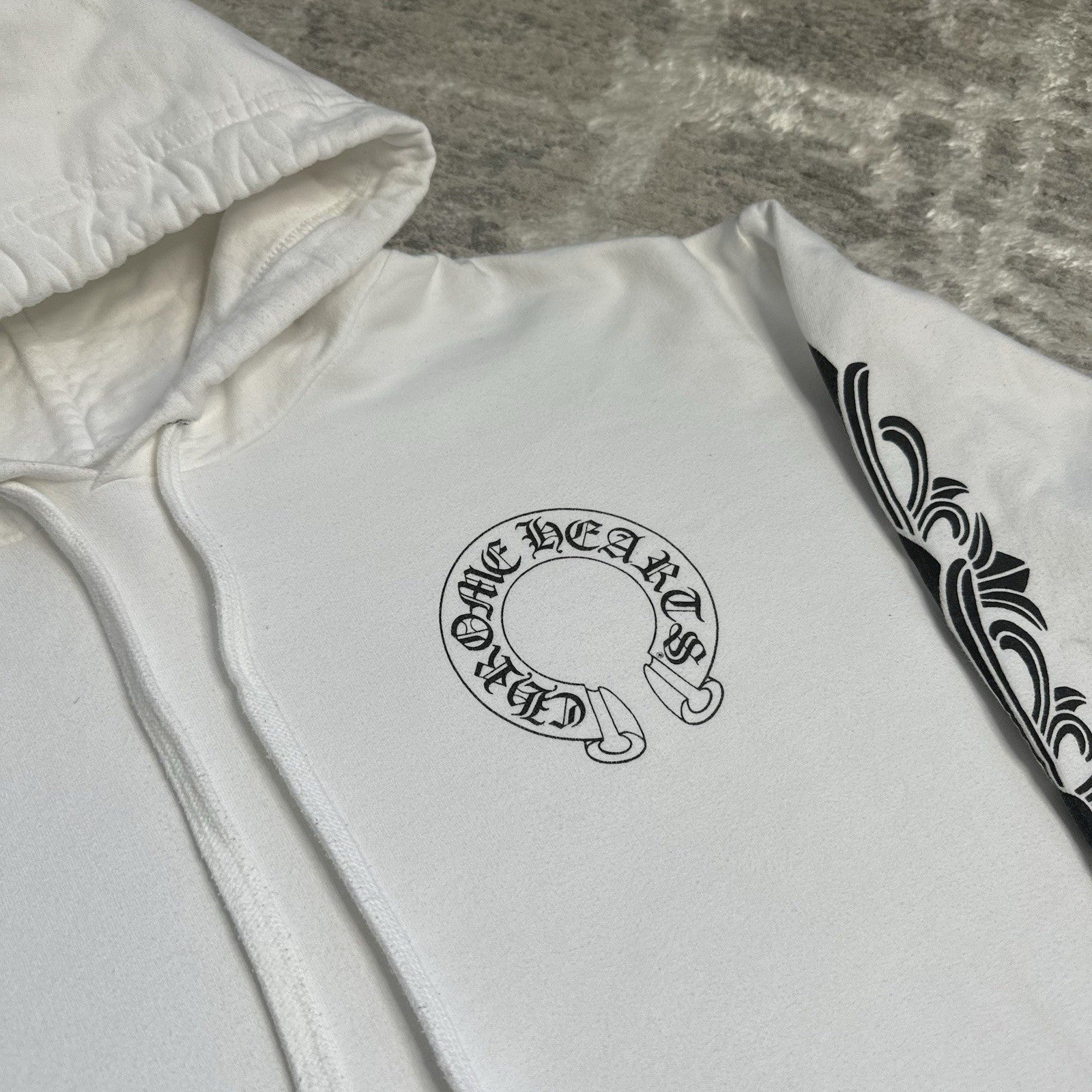 Chrome Hearts Floral Horseshoe Pullover Hoodie 