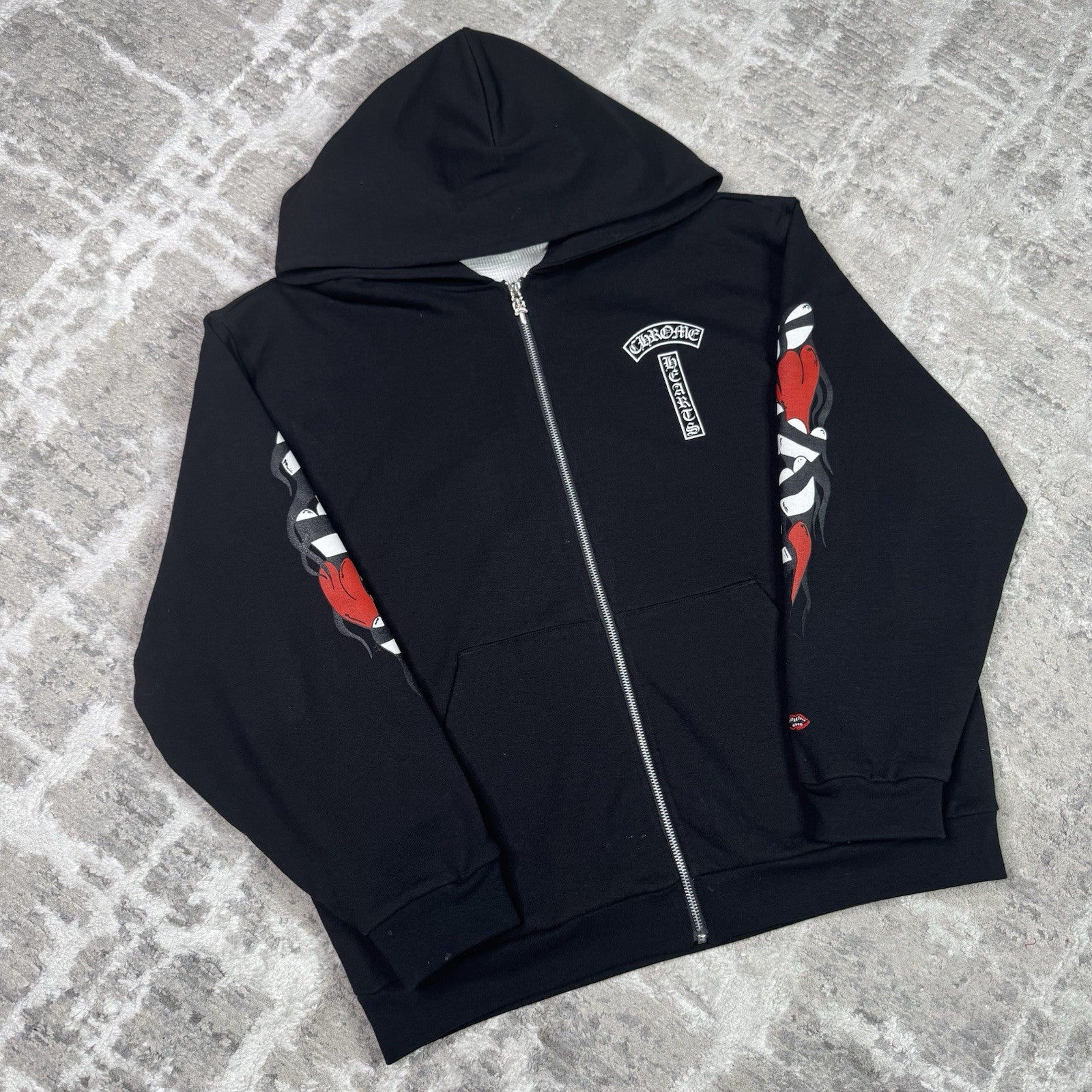Chrome Hearts Matty Boy Thermal Zip Up Hoodie