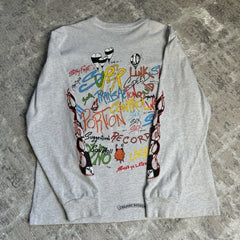 Chrome Hearts Matty Boy Brain Long Sleeve Pocket Tee Shirt 