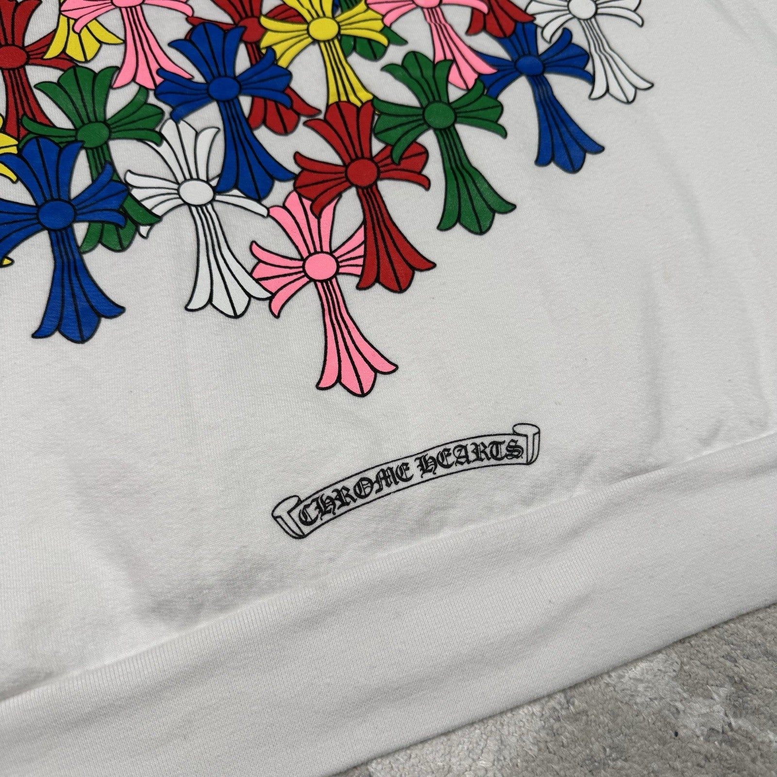 Chrome hearts Cemetery Multi-color Cross Pullover Hoodie 