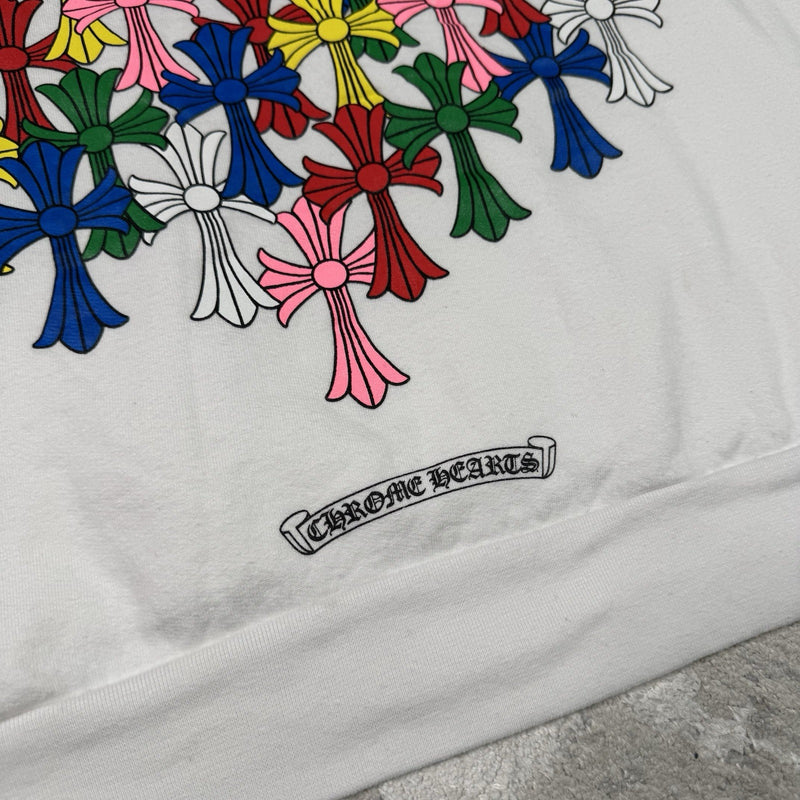 Chrome hearts Cemetery Multi-color Cross Pullover Hoodie 