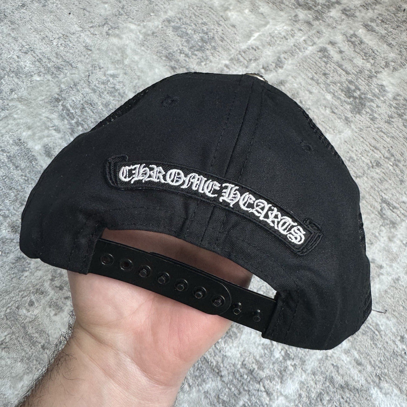 Chrome Hearts Triple Cross Trucker Hat ‘black’ 