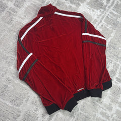 Chrome Hearts Velour Leather Zip Up Track Jacket 