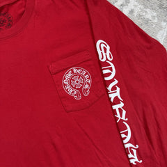 Chrome Hearts Scroll Logo Long Sleeve Tee Shirt 