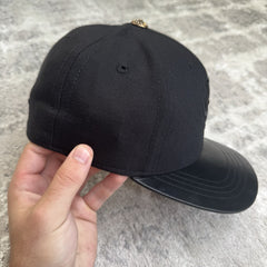 Chrome Hearts Leather CH Baseball Hat Sz- 7 3/8