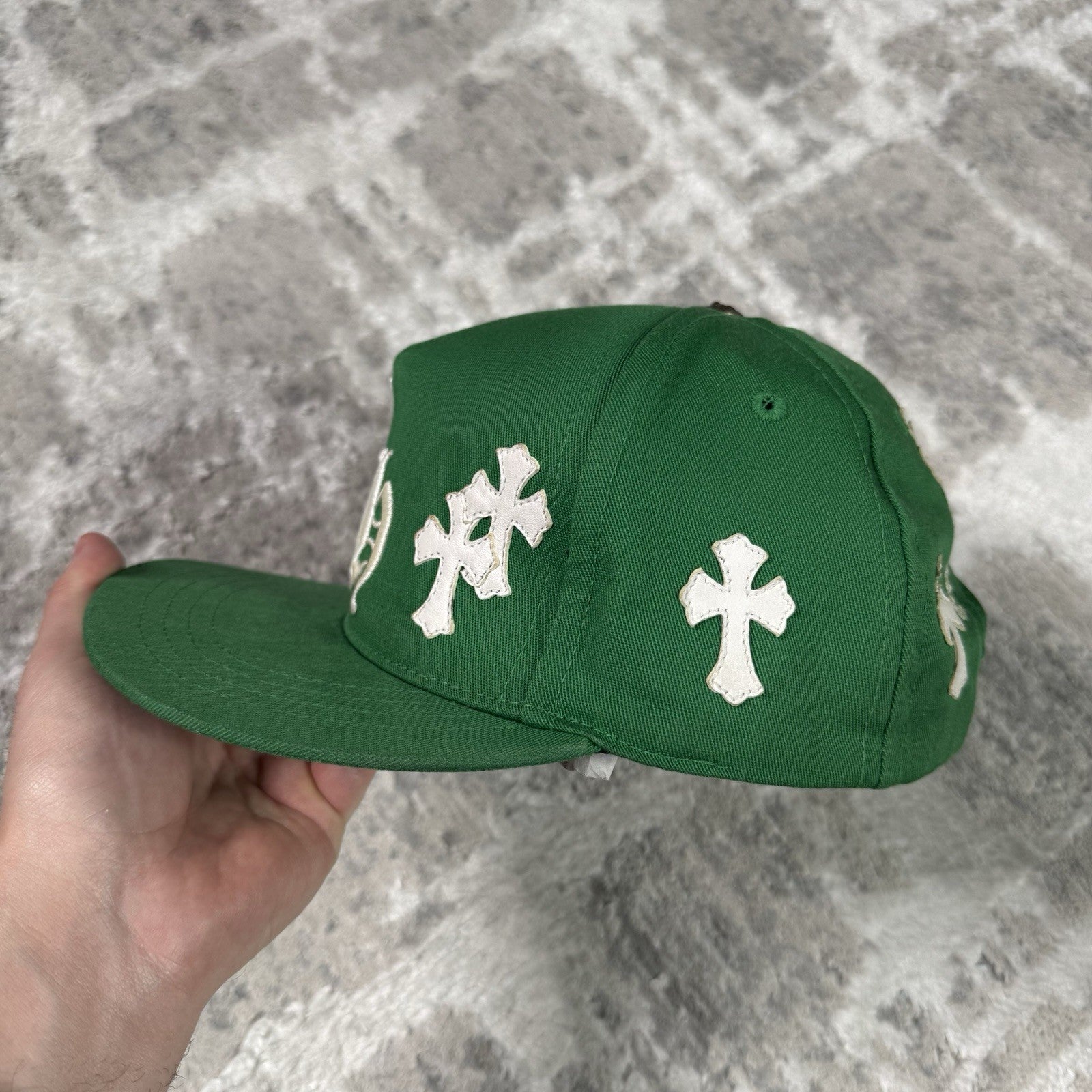 Chrome Hearts Cross Leather Patch Baseball CH Hat